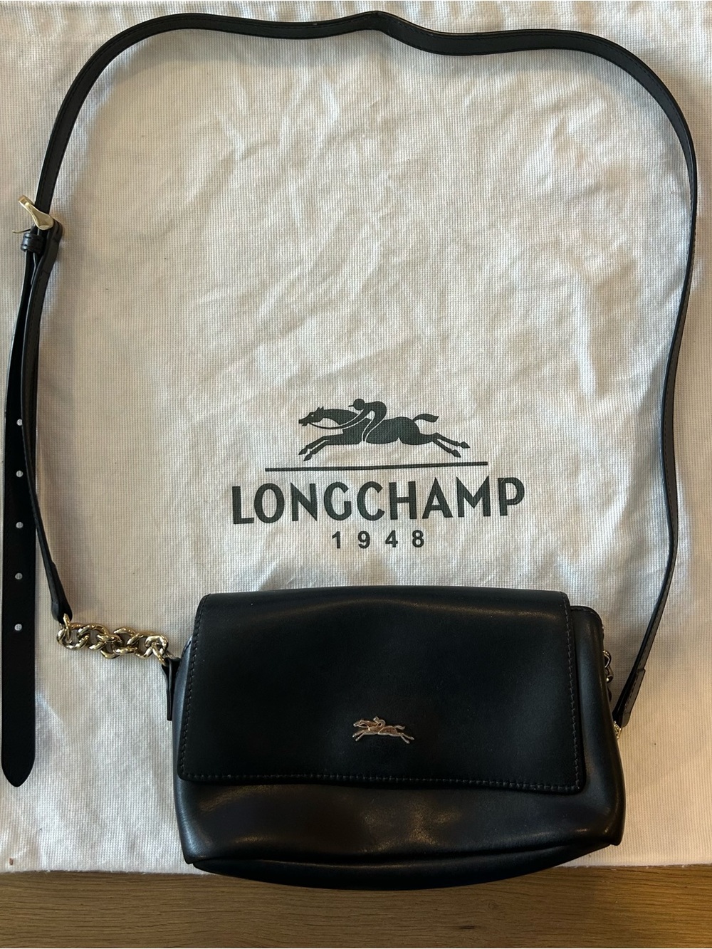 SOLD Longchamp Honore 404 Leather Crossbody - Picture 3 of 16